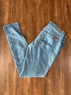 7 For All Mankind Roxanne Blue Denim Jeans Size 29